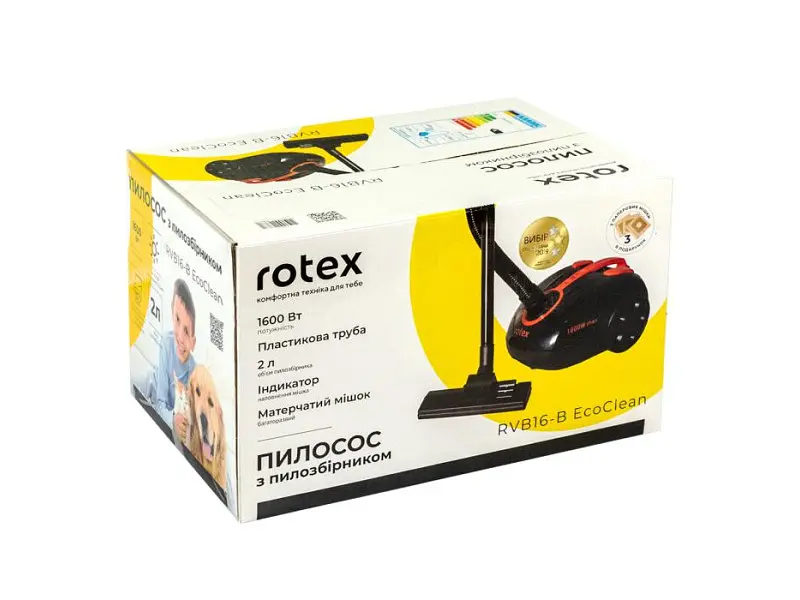 Пилосос Rotex RVB16-B EcoClean - фото 7