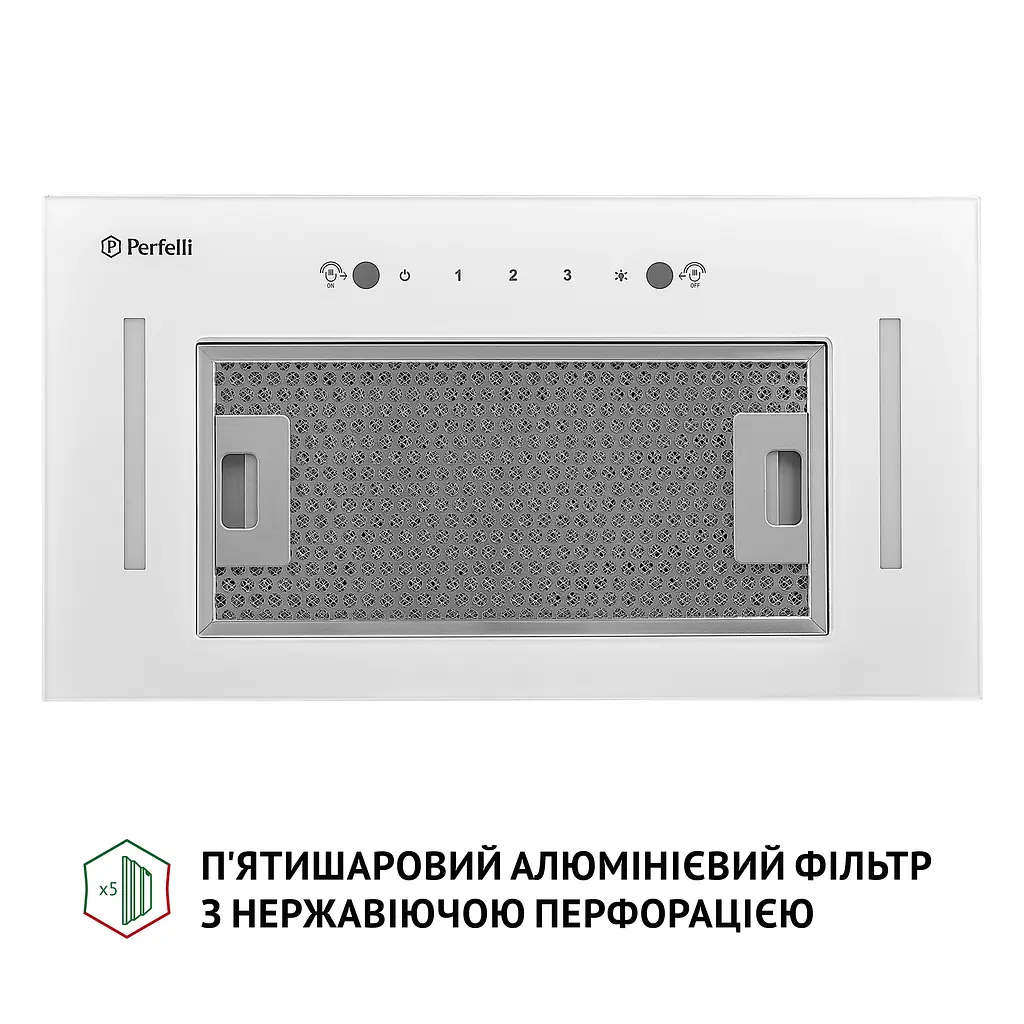 Витяжка повновбудована PERFELLI BIS 58844 WH 1200 LED - фото 5