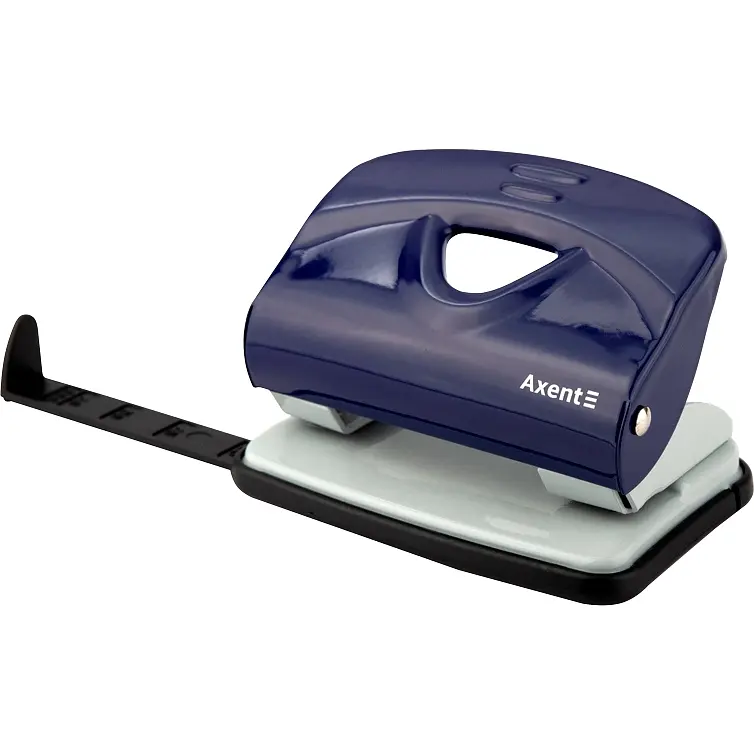 Діркопробивач для паперу Axent Exakt-2 металевий 20 аркушів синій (3920-02-A) - фото 2