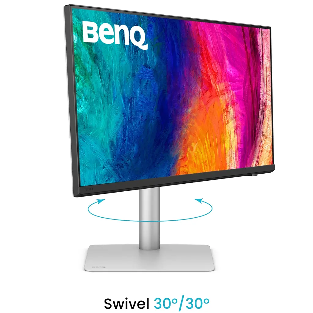 Монітор BenQ TFT 27` PD2730S, IPS, 5K, HDMI, DP, USB-C, USB-hub, HAS, Pivot, кол., білий - фото 6