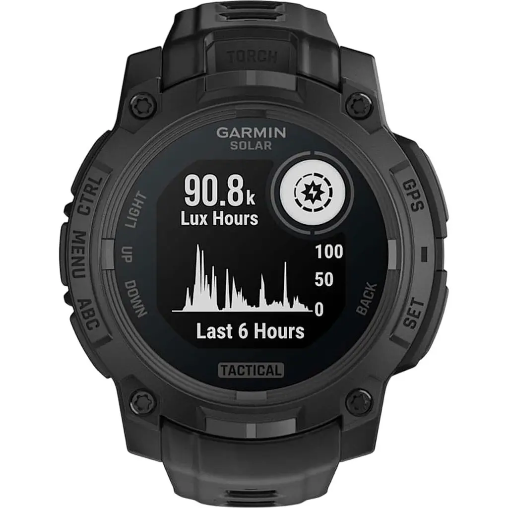 Смарт-часы Garmin Instinct 3 Solar 45mm Tactical Edition Black with Black Band (010-02934-50) [137249] - фото 8