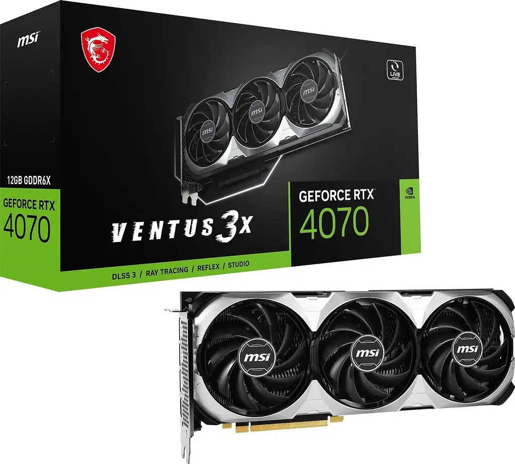 Відеокарта MSI RTX 4070 12Gb VENTUS 3X OC (RTX 4070 VENTUS 3X 12G OC) (GDDR6X, 192 bit, PCI-E v4.0 x16) FR - фото 7