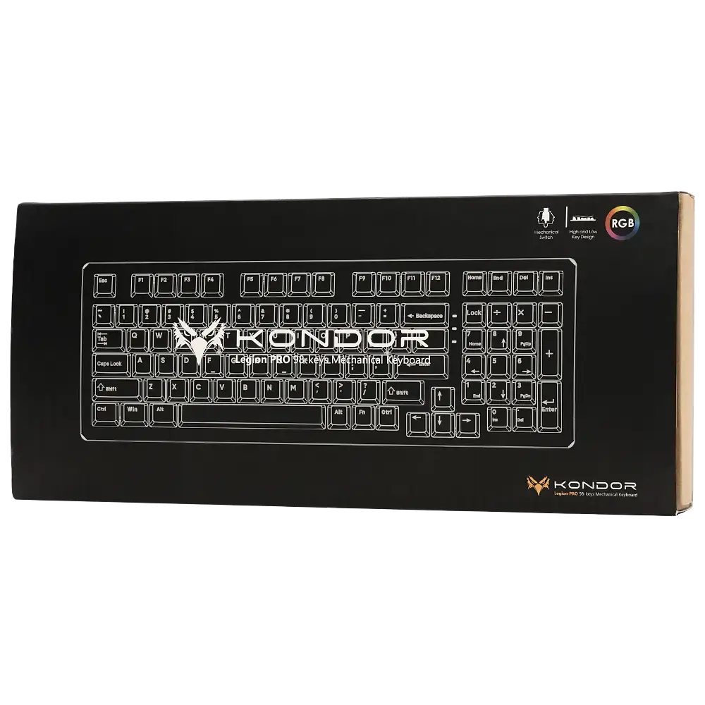 Игровая механическая клавиатура Kondor Legion PRO / Три режима подключения / Sky Light Switch / White - фото 10