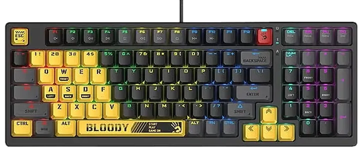 Клавіатура A4Tech S98 Bloody Sports RGB Lime Black - фото 4