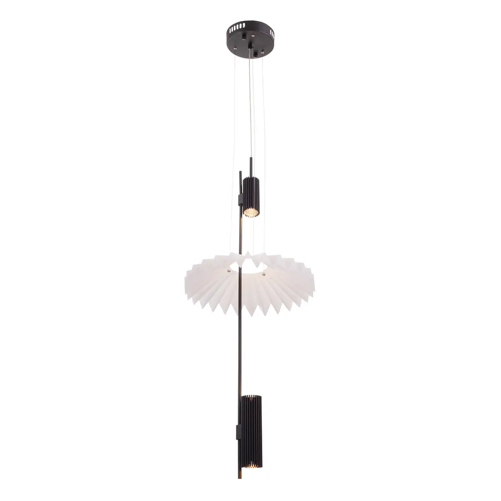 Люстра підвісна Brille в спальню LED 21W WW+NW+CW WH BK (BR-01 665S/3) - фото 8