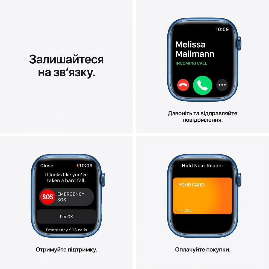 Смарт-часы Apple Watch S7 45 BLUE AL ABY SP GPS-RUS (Grade C) Seller Refurbished - фото 11