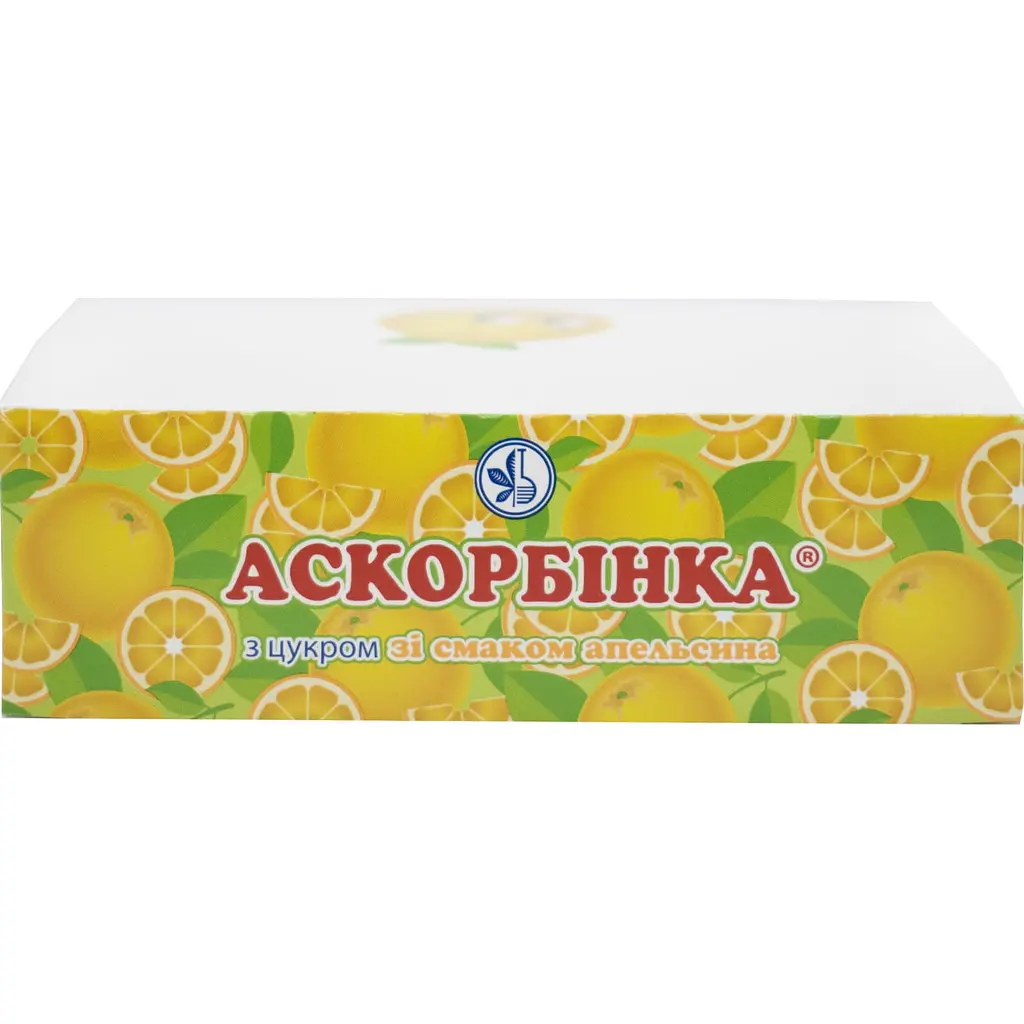Дієтична добавка Аскорбінка з цукром зі смаком апельсина 10 шт. - фото 2