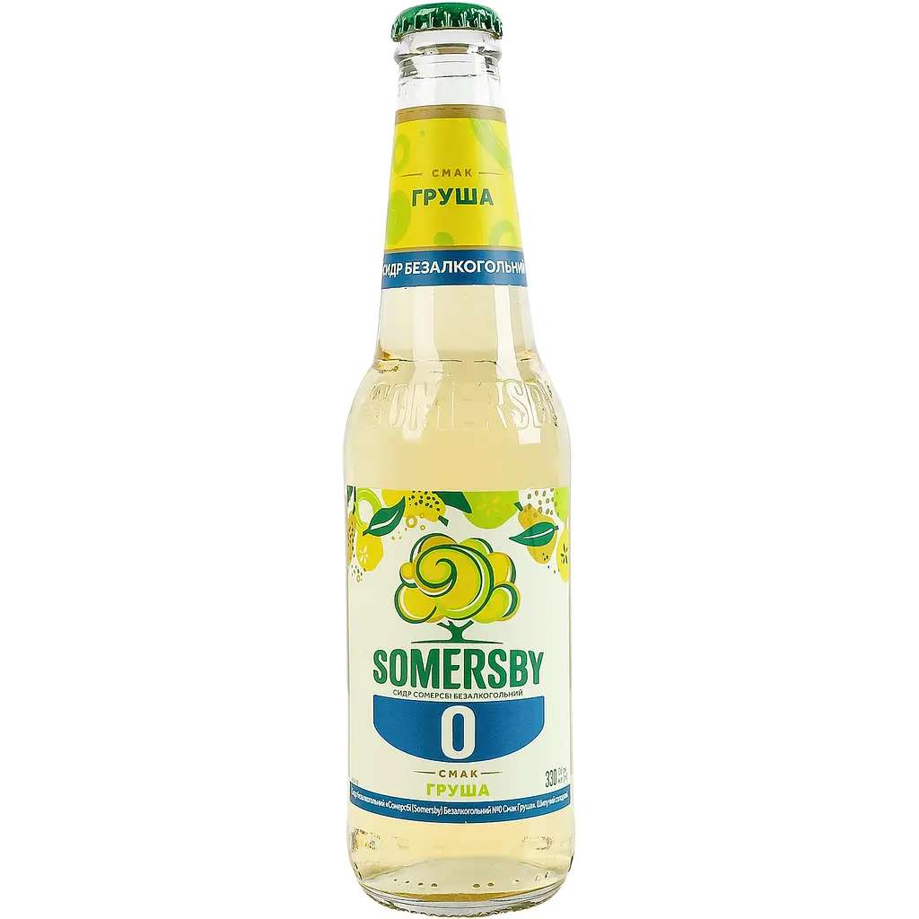 Сидр Somersby Груша безалкогольний 0% 0.33л - фото 4