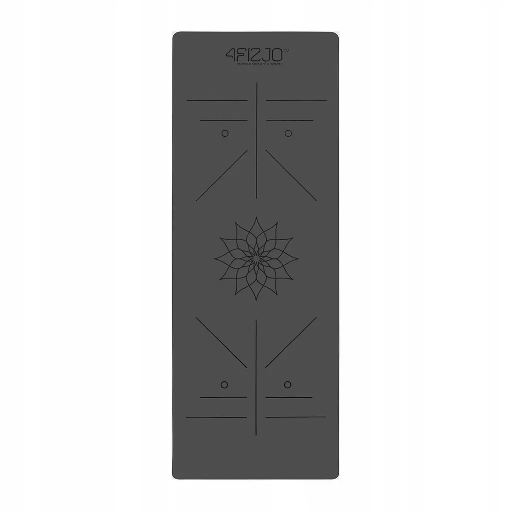 Килимок (мат) спортивний 4FIZJO PU 183 x 68 x 0.4 см для йоги та фітнесу 4FJ0587 Black (P-5907739319531) - фото 12