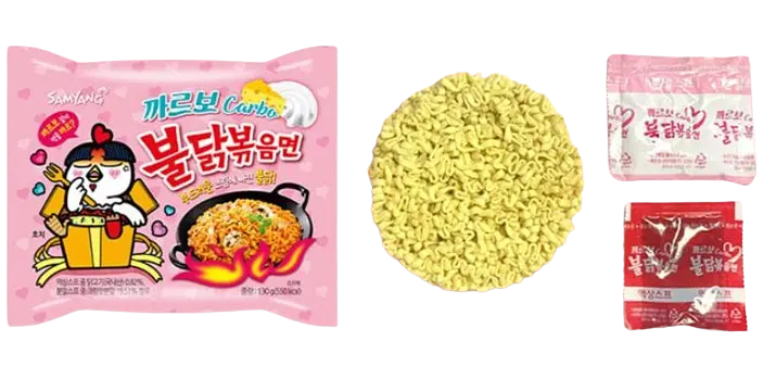 Локшина швидкого приготування Samyang Buldak Hot Chicken Flavour Ramen Carbonara 130г - фото 2