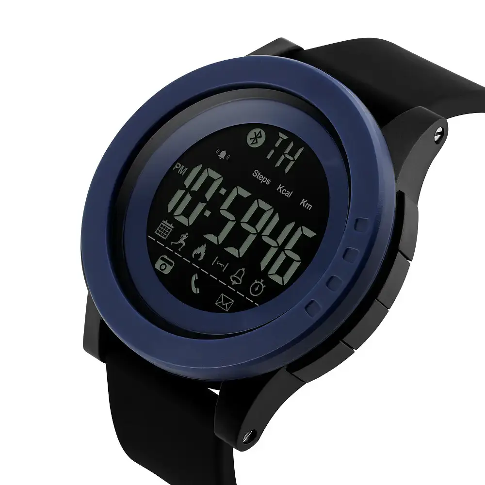 Годинник наручний з Bluetooth Skmei Innovation 1255 Синій - фото 2
