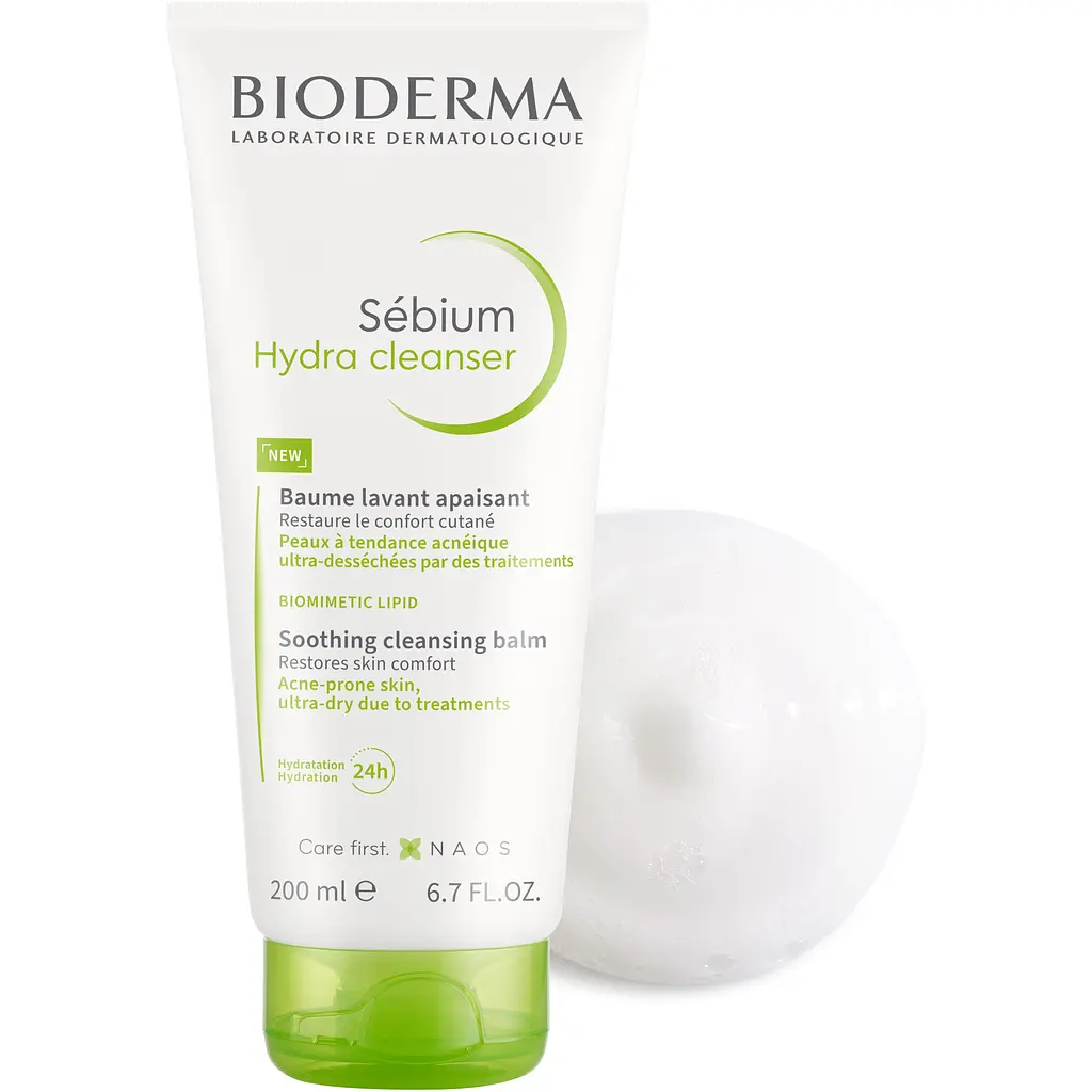Бальзам для лица Bioderma Sebium Hydra успокаивающий очищающий 200 мл - фото 2