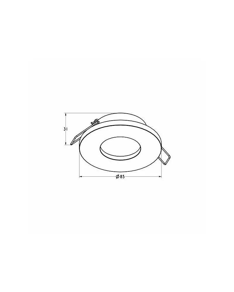 Точечный светильник Zuma Line 5905316608610 Chipa GU10 1x50W IP54 - фото 2