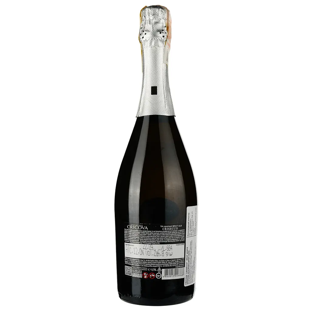 Ігристе вино Cricova Crisecco, біле, брют, 0.75 л - фото 2