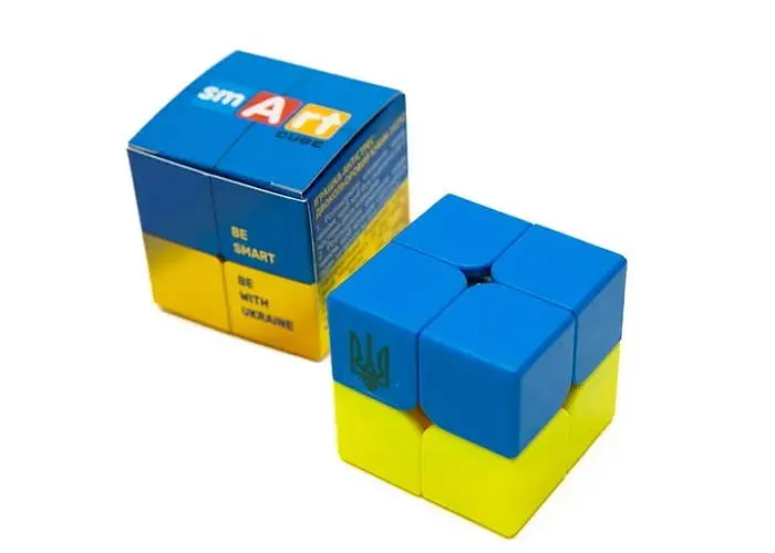 Розумний Кубик 2х2х2 Прапор України (двоколірний) (Bicolor Smart Cube 2x2x2 "Ukraine") (SCU222) - фото 3