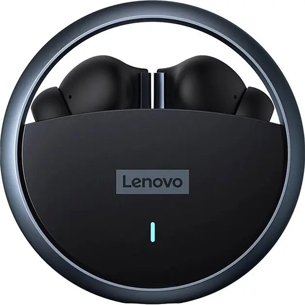 Наушники беспроводные Lenovo LP60 стереогарнитура черные - фото 3