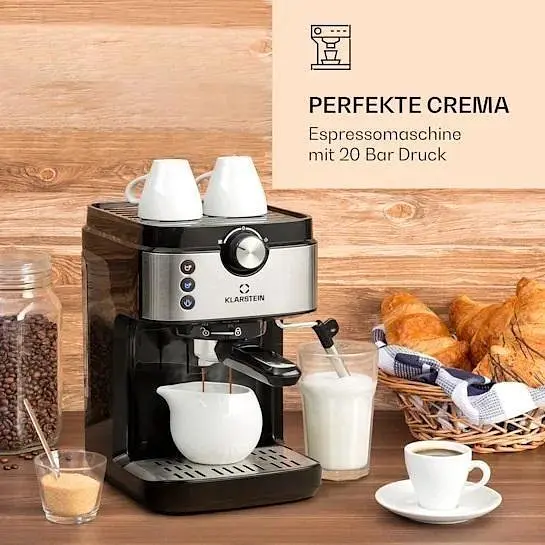 Кофеварка Klarstein BellaVita Espresso 1575 Вт 20 бар (10033137) - фото 8