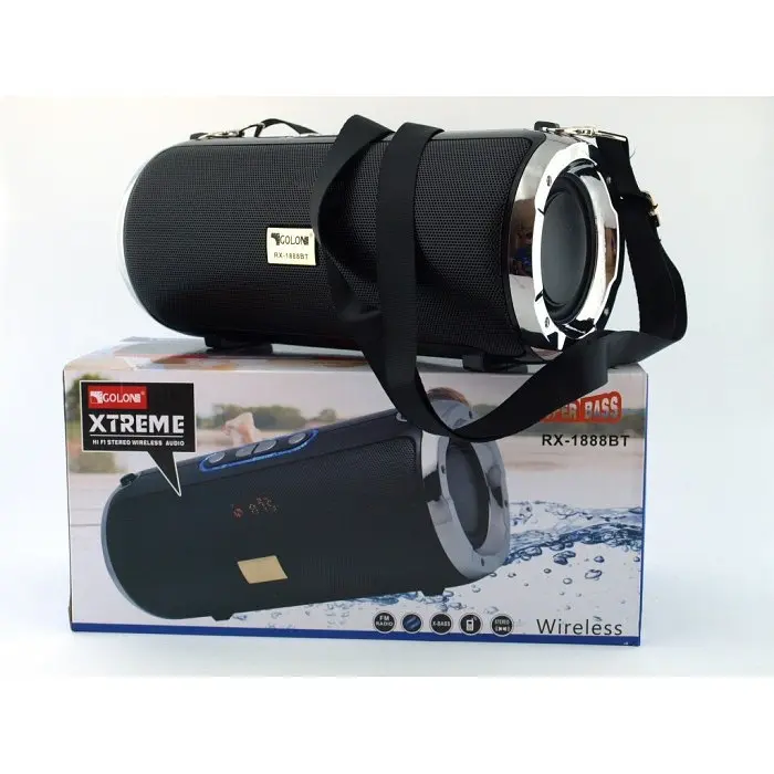 Бездротова колонка чорна bluetooth з FM та MP3 Xtreme Golon Atlanfa RX-1888bt 20W - фото 9