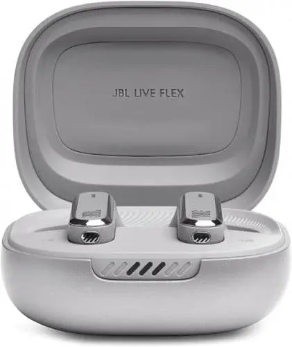Навушники JBL Live Flex, Silver, Bluetooth, мікрофон, чохол з функцією зарядки, технологія "JBL Deep Bass Sound" (JBLLIVEFLEXSVR) - фото 4