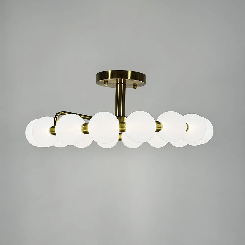 Потолочная люстра в виде кольца из полимерных шариков Ø 50 см Ст. 993-510 AB | Line F - фото 4