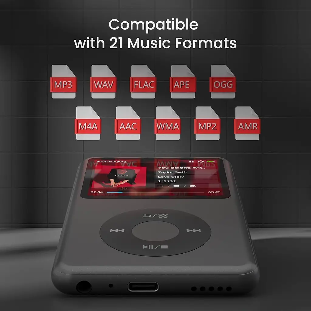MP3-плеєр 128 GB з Bluetooth Innioasis Y1 Black - фото 5