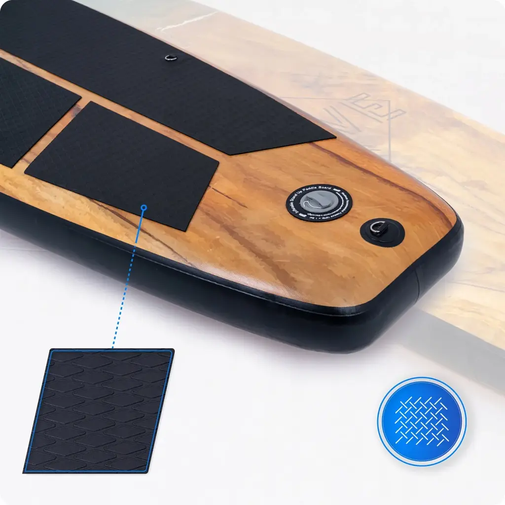 Надувна дошка SUP THUNDER Wood 350 см з веслом - фото 9