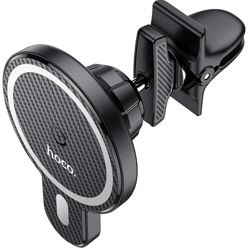 Холдер Hoco CA85 Black (Wireless Charger) - фото 3