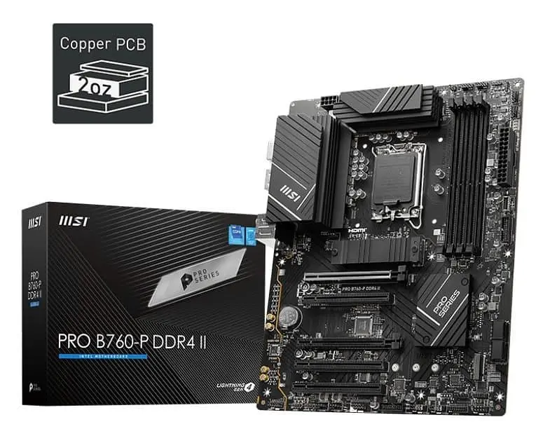Материнська плата MSI Pro B760-P DDR4 II (PRO B760-P DDR4 II) (Socket 1700, Intel B760, ATX) Б/в - фото 5