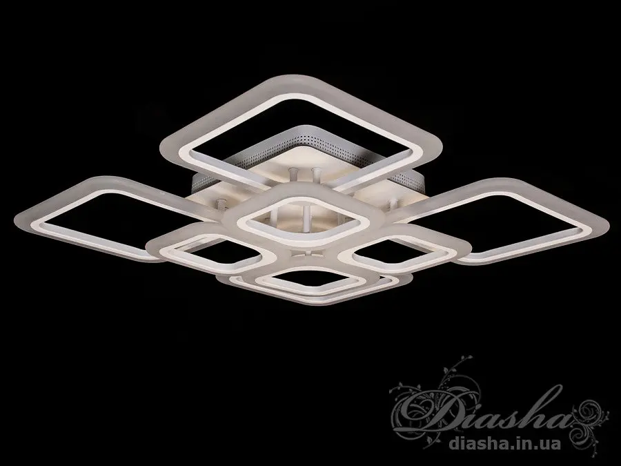 Світлодіодні люстри Diasha A8060/4+4BK dimmer-2.4 G - фото 3