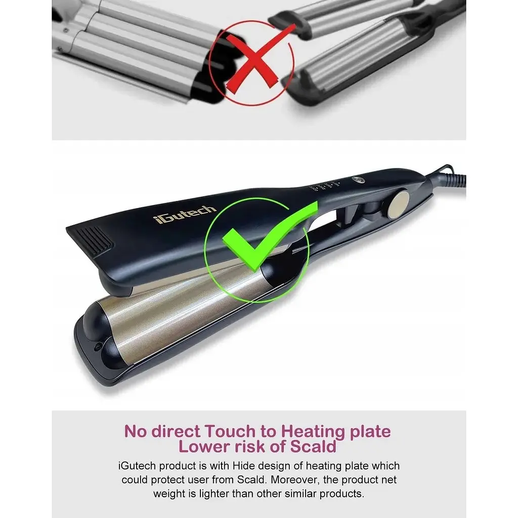 Щипці для завивання волосся IGutech Deep Barrel Hair Waver 70W - фото 2