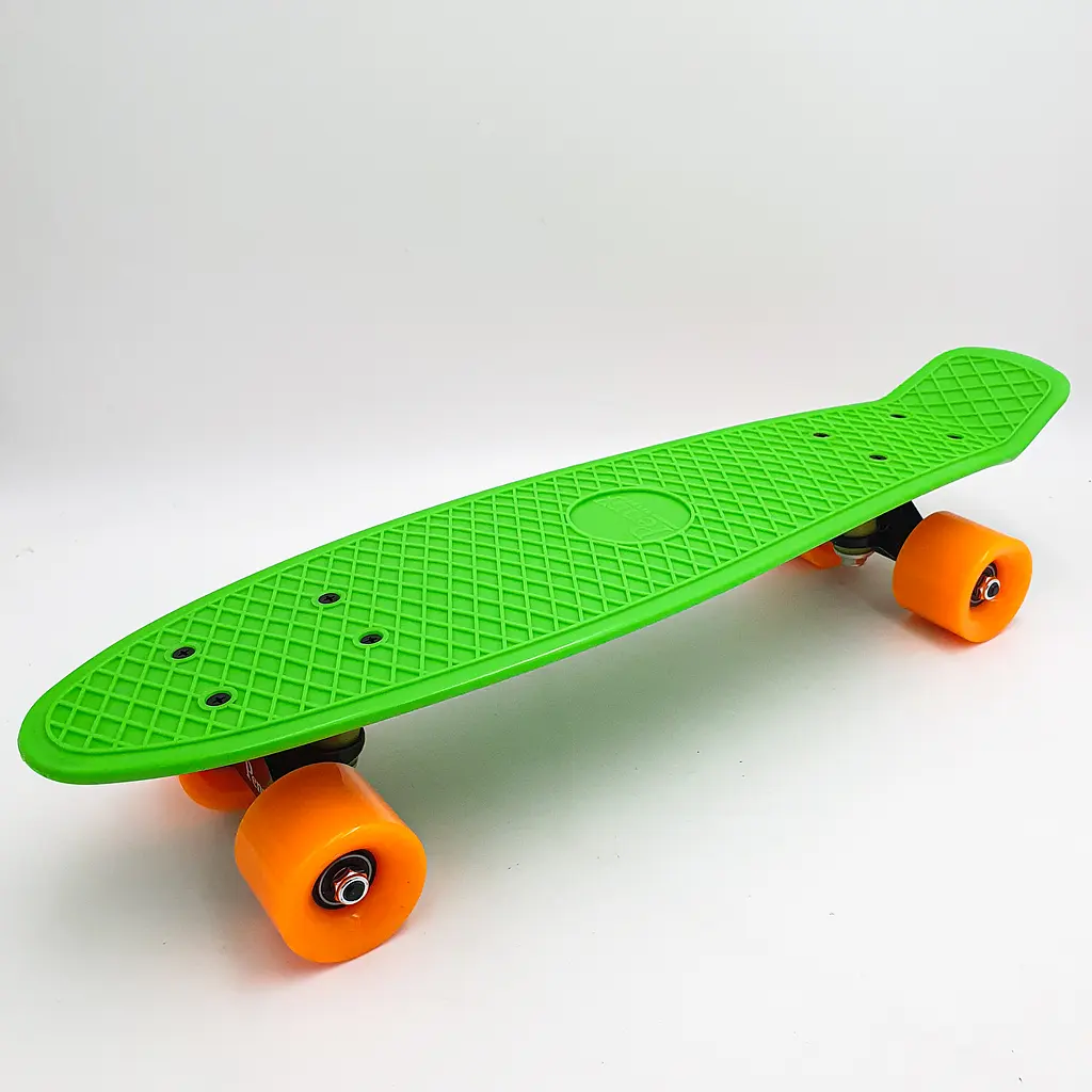 Пенні борд скейт 55х15см до 80кг ABEC 7 матові колеса скейтборд Penny Board Pastel Series салатовий - фото 3
