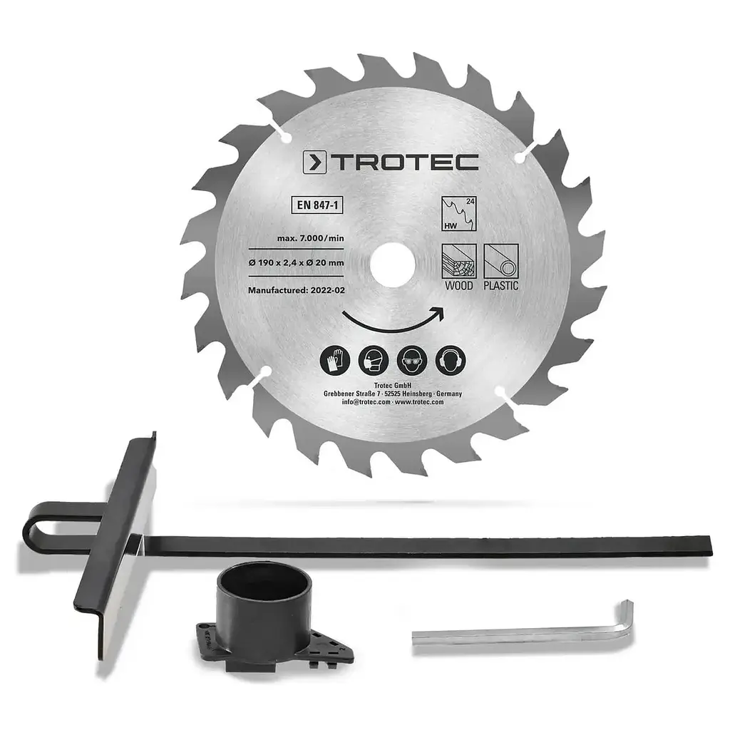 Пила циркулярная Trotec PCSS 10-1400 сетевая ручная - фото 6