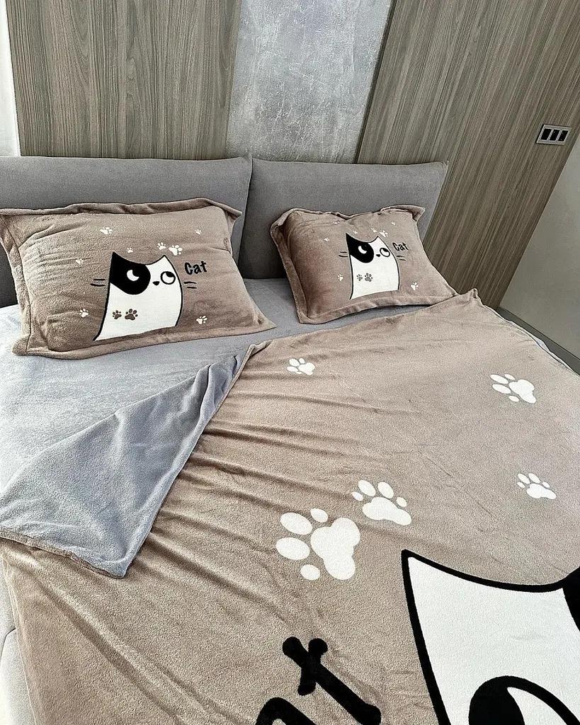 Постільна білизна плюшева євро Dushka Home 20691 200х220 см - фото 6