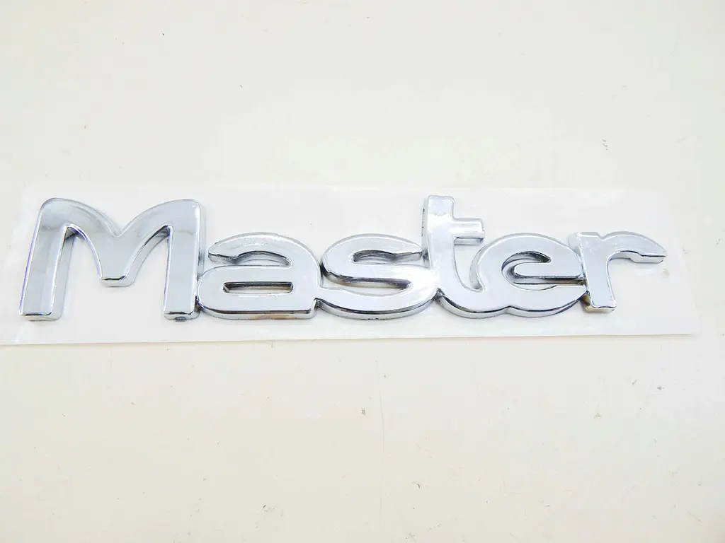 Емблема напис MASTER Хром 227х44 мм на скотчі ПХ 173.63 - фото 3