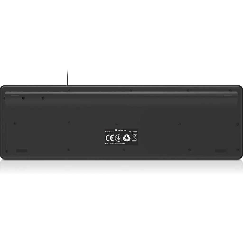 Клавіатура REAL-EL RK-7015 USB Black (EL123100049) - фото 8