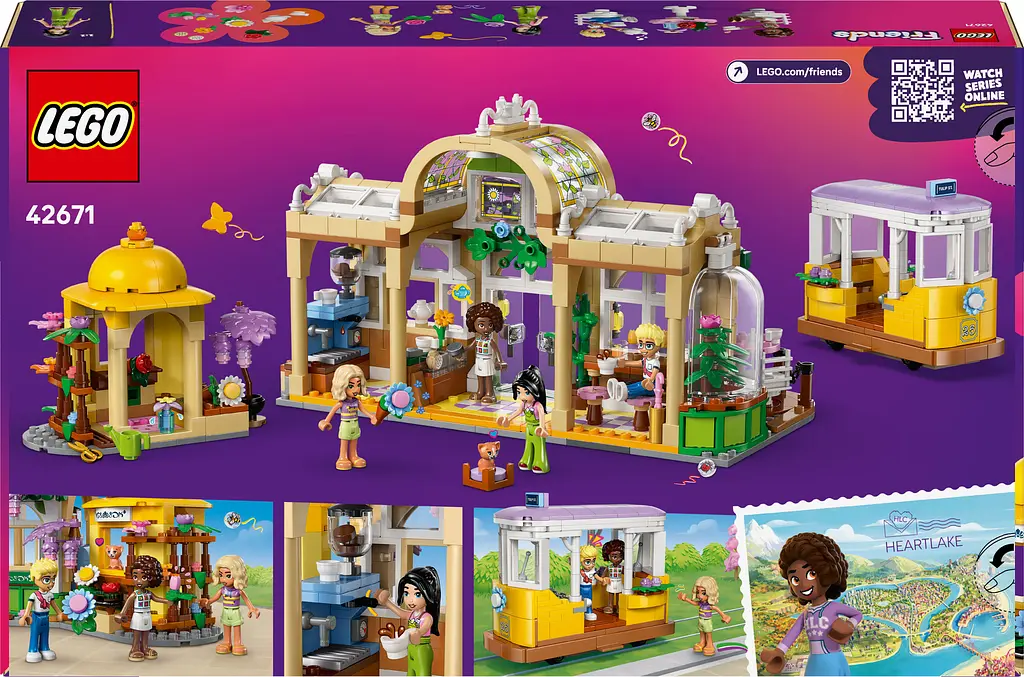Конструктор LEGO Friends Кофейня с растениями и цветочный магазин 1138 деталей (42671) - фото 3