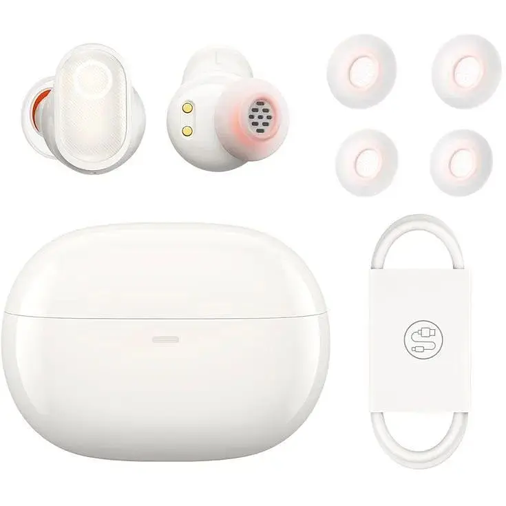 Наушники Baseus Bowie True Wireless Earphones WM05 ANC до 5 часов (NGTW200002) белые - фото 2