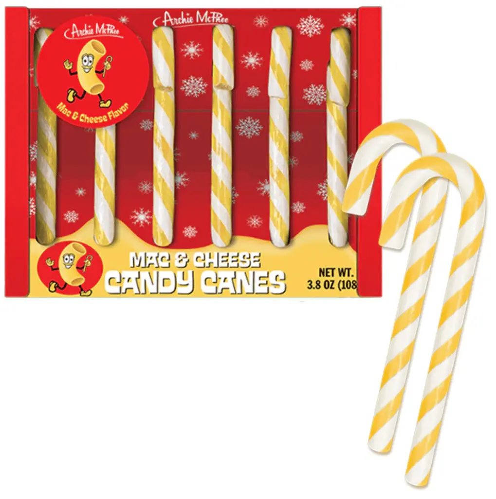 Льодяники-тростини Archie McPhee Mac & Cheese Candy Canes 108г - фото 3