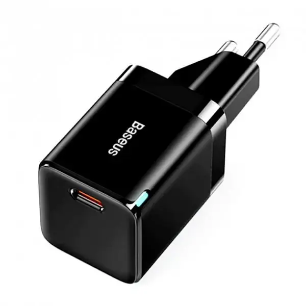 Мережевий зарядний пристрій Baseus GAN3 Fast Charger 1C 30W EU CCGN010101 Black - фото 2