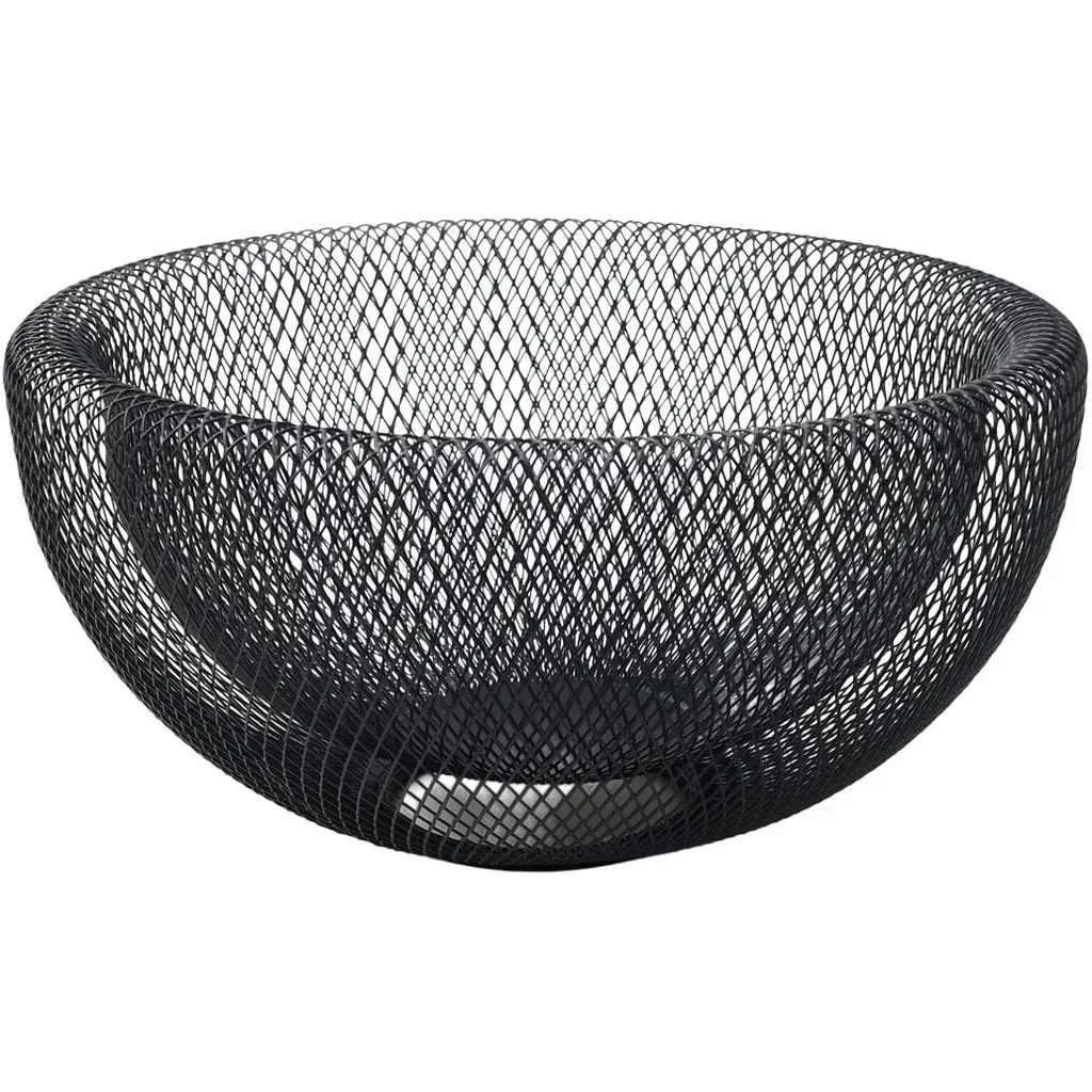 Кошик для фруктів MBM Home металевий 295x150 мм чорний (KP-143 M BLACK)