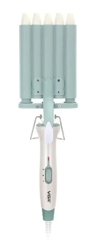 Плойка для укладки та завивки волосся VGR V-597 стайлер 5 хвиль з керамічним покриттям - фото 4