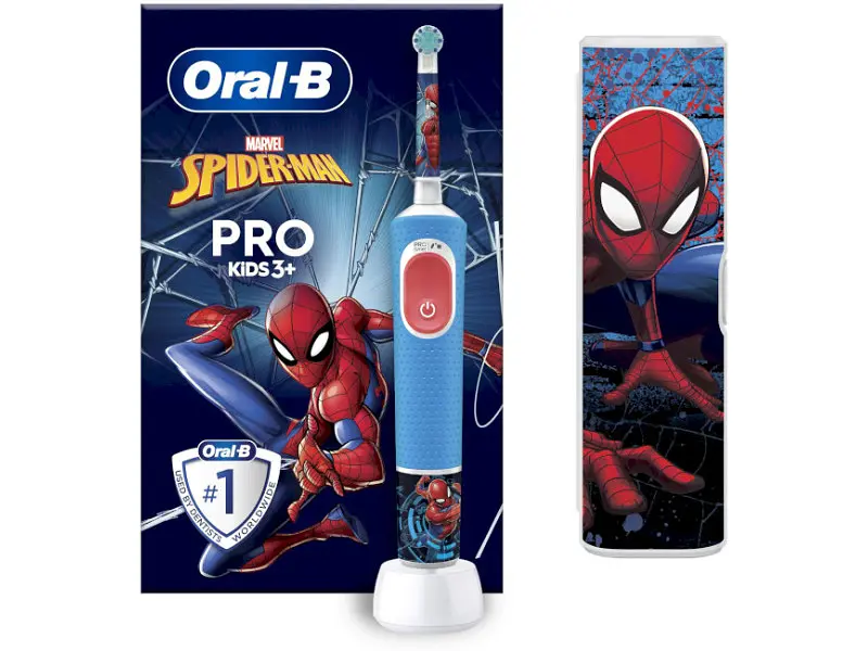 Електрична зубна щітка Braun Oral-B D103.413.2KX Spider-Man тип 3708 (3+) - фото 4