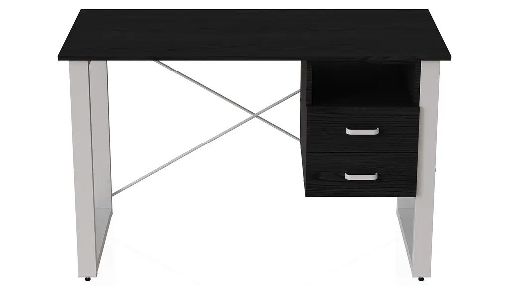 Письмовий стіл із ящиками Ferrum-decor Оскар 750x1200x600 метал Білий ДСП Сосна Кембра 16 мм (FRD-103222) - фото 2