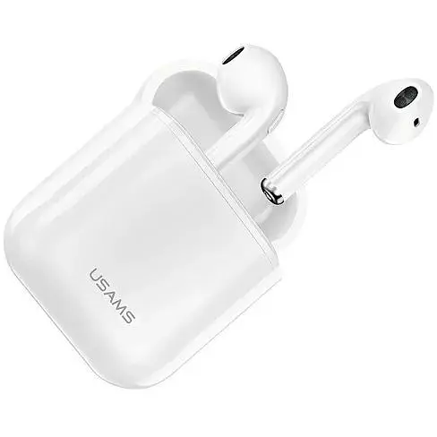 Бездротові навушники Usams US-LQ001 LQ Bluetooth v5.0 400mAh 3 год/180 год White - фото 2