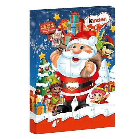 Адвент- Календар Kinder Mini Mix Advent Calendar Санта 151 г