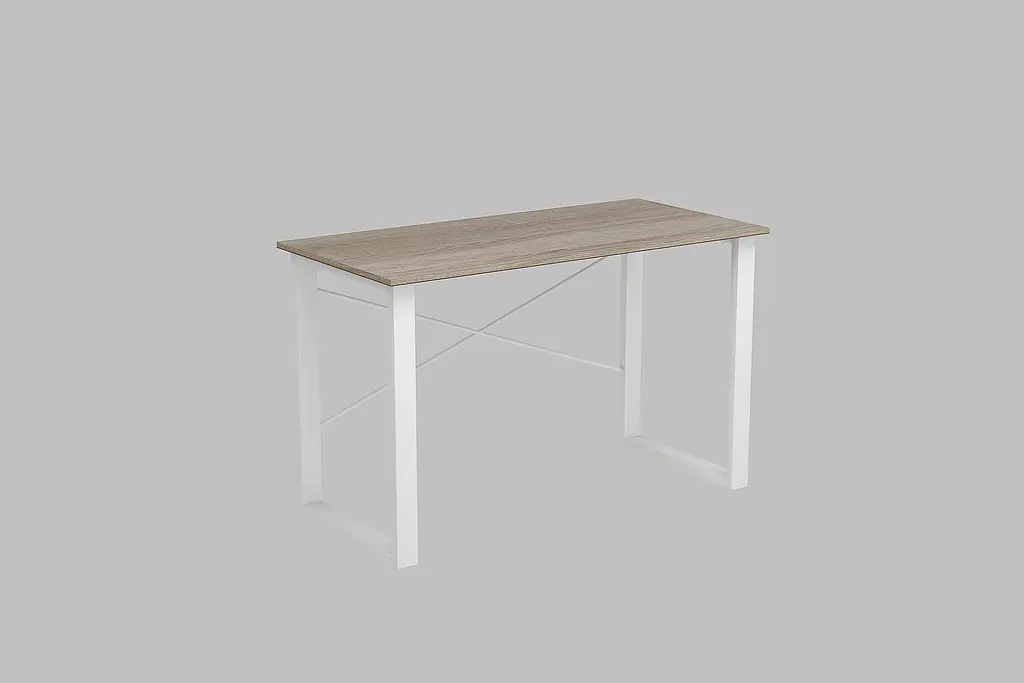 Письменный стол Ferrum-decor Драйв 750x1200x600 Белый металл ДСП Дуб Сонома Трюфель 16 мм (FRD-103126) - фото 4