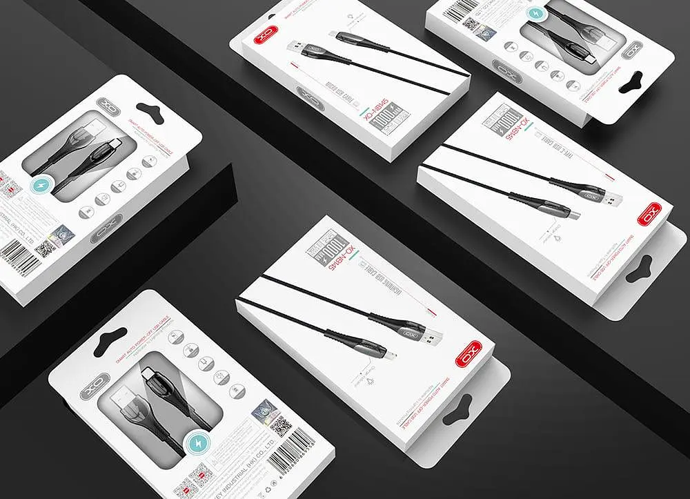Кабель XO NB145 Smart Chipset Auto Power-off USB Cable for lightning Чорний - фото 2