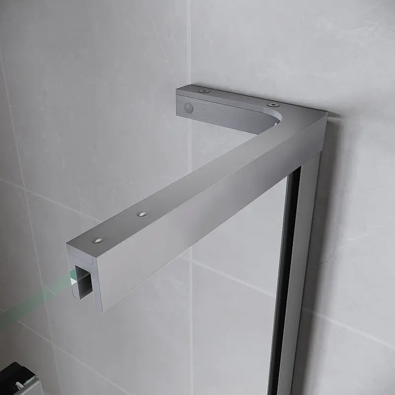 Двері у нішу Koer Walk-In розсувні Sr SD07-120x200-R-TR-01 прозоре скло Easy Clean 8мм Хром KR5773, Права, прозорий, хром - фото 4