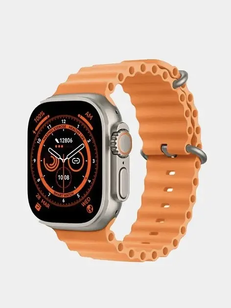 Умные смарт-часы Smart Watch GS ULTRA 8 Silver 2.05 безрамочные с беспроводной зарядкой - фото 5