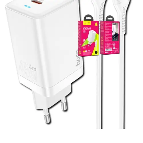 Зарядне Устройство Hoco N23 GAN Starlight PD45W Type-C to Lightning (33285-01_616)